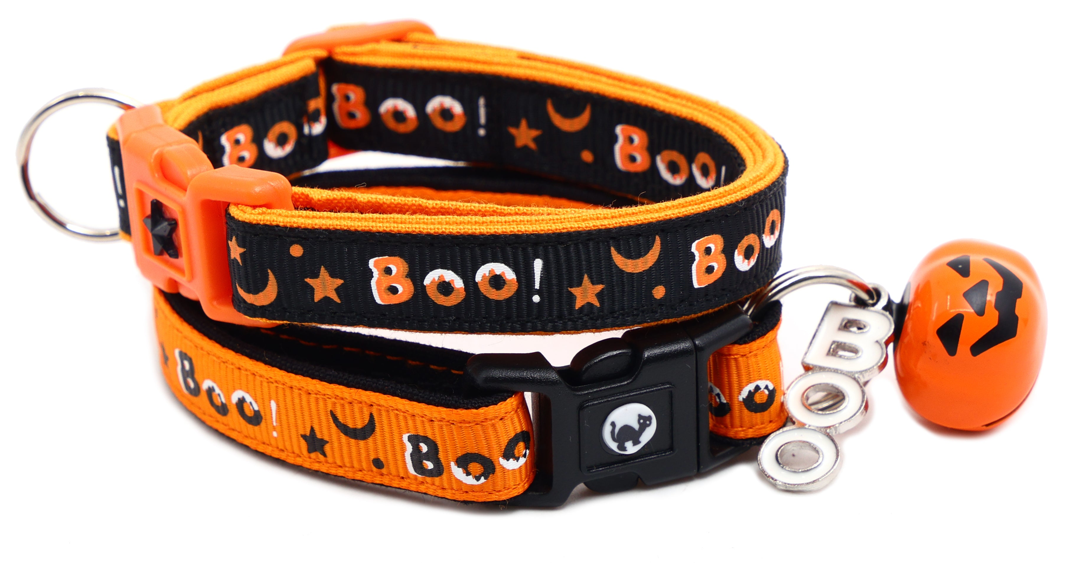 Boo Breakaway Cat Collar Pugs2Persians