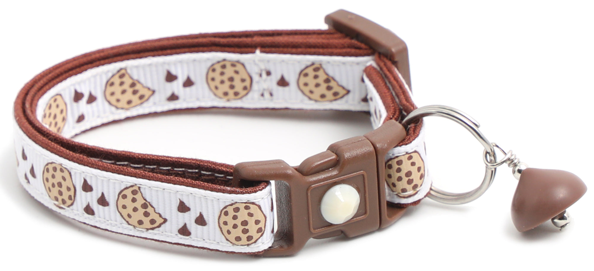 Chocolate Chip Cookies on White Cat Collar – Pugs2Persians