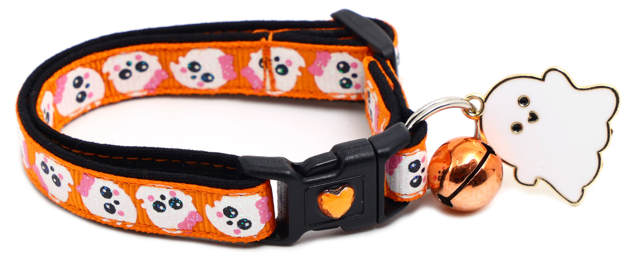 Giecooh Halloween Cat Collar 2-Pack With Bells & Charms - Breakaway Safety Buckle - View #4