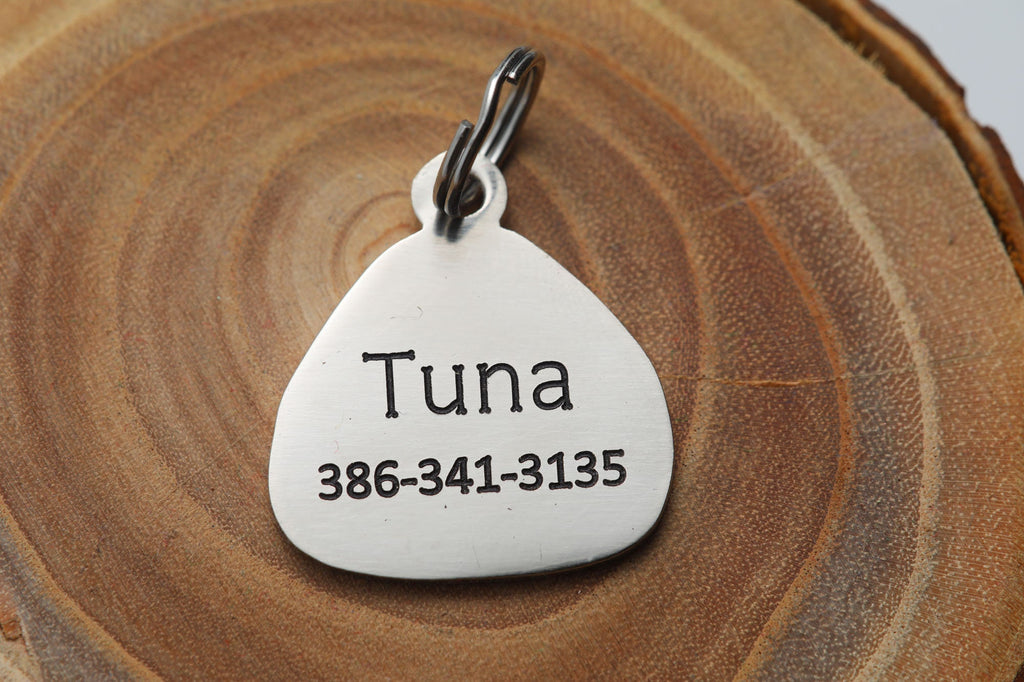 Engraved Sushi Pet ID Tag - Personalized Cat or Dog Sushi ID Tag - Custom Pet Name Tag